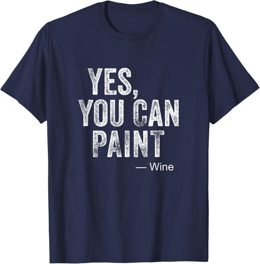 Paint And Sip T Shirt Wine and Canvas Party Night T-Shirt - T-Shirt | Navy