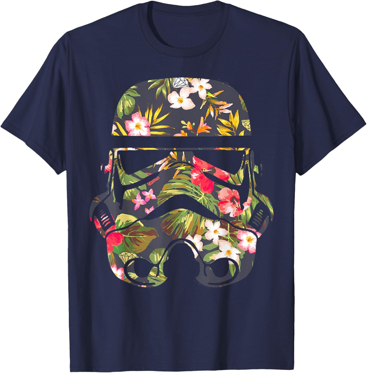 Star Wars Tropical Stormtrooper Floral Print Disney+ T-Shirt - T-Shirt | Navy