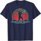 Racquetball Retro Vintage 80s Style Player Gift T-Shirt - T-Shirt | Navy
