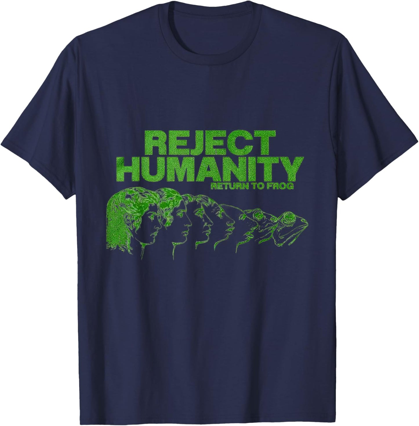 Reject Humanity Return To Frog T-Shirt - T-Shirt | Navy