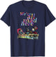 We Are All Mad Here - Tea Party - T Shirt Design T-Shirt - T-Shirt | Navy
