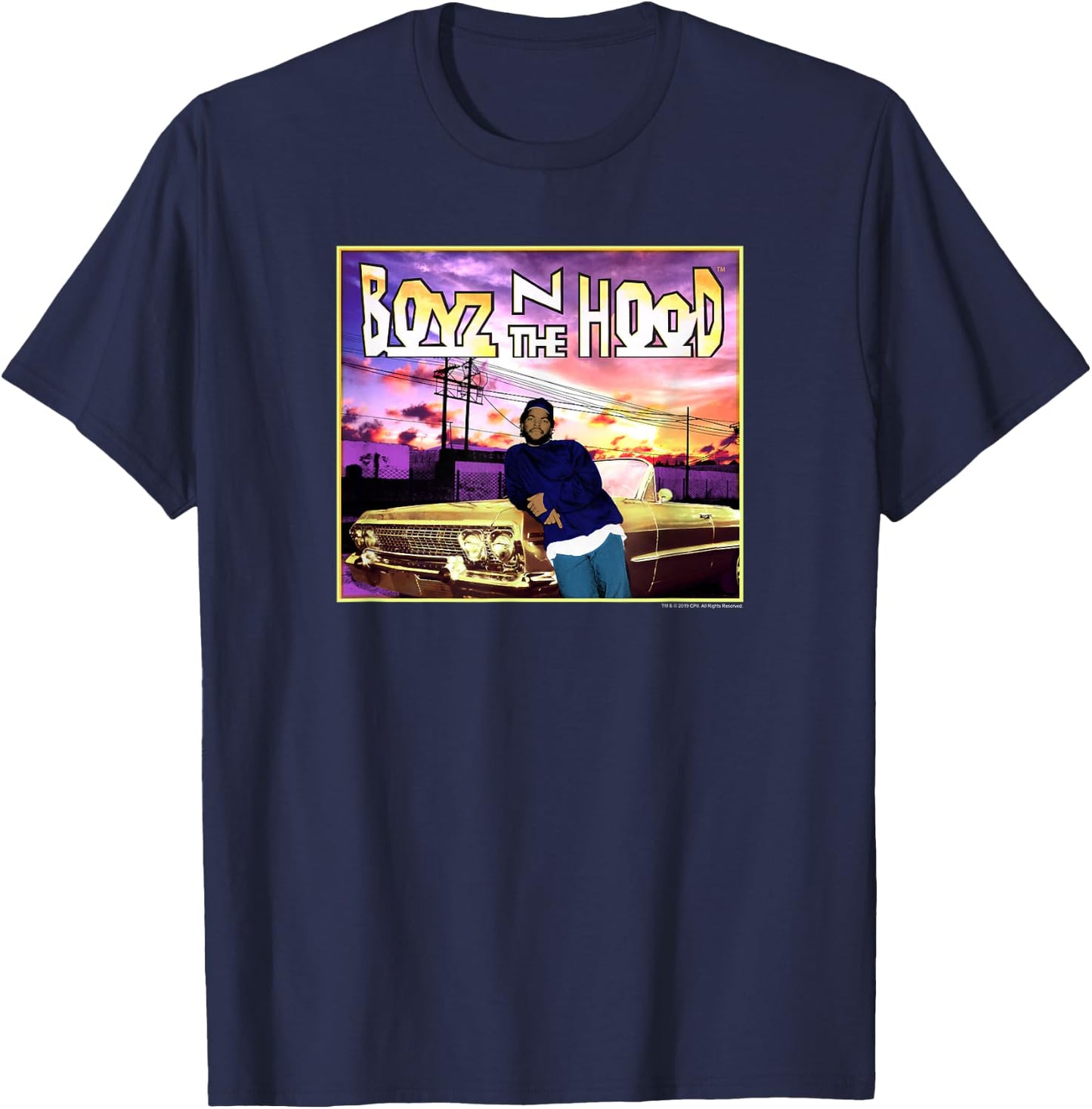 Boyz n The Hood Impala T-Shirt - T-Shirt | Navy