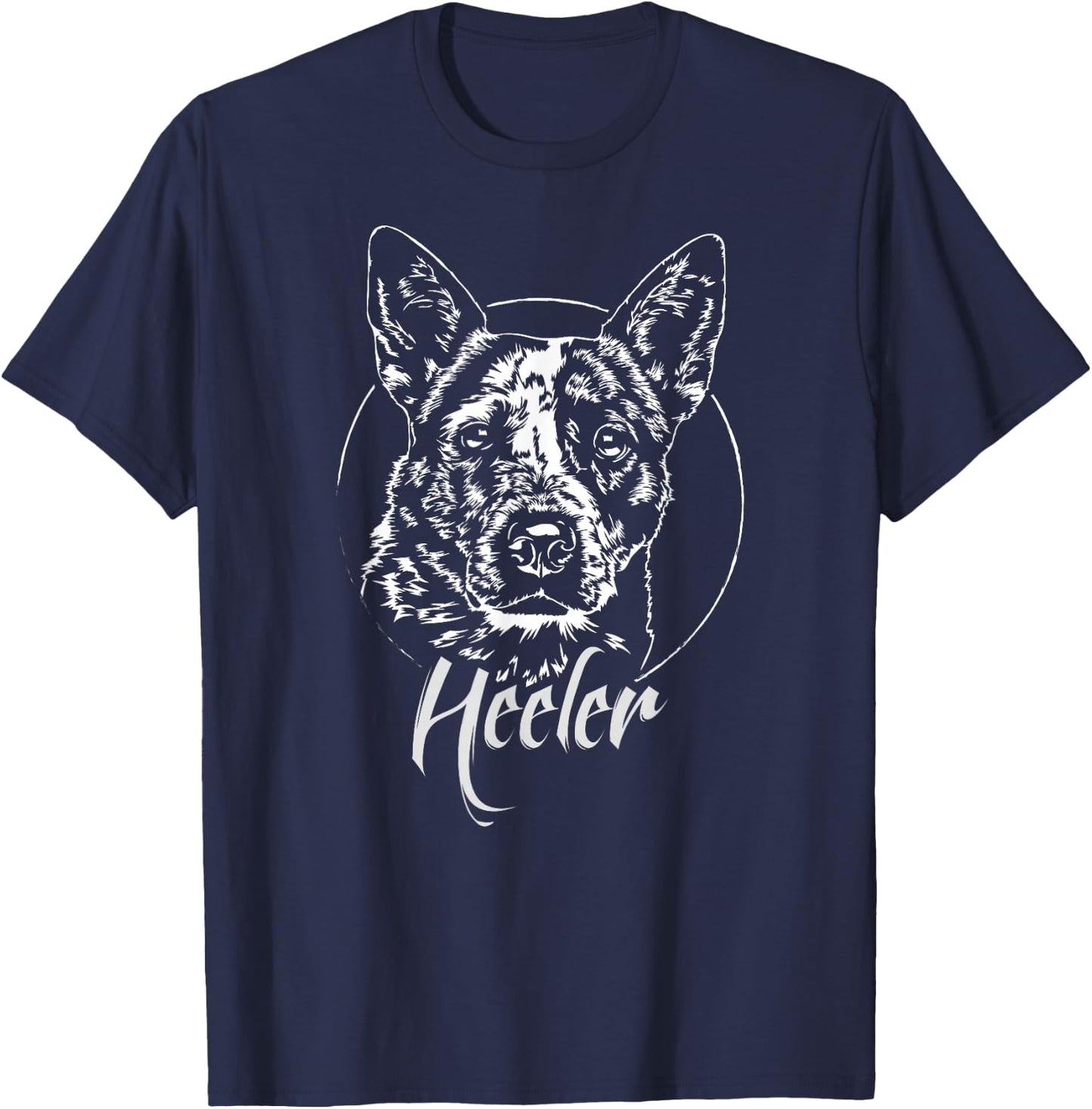 Funny Proud Blue Heeler dog gift T Shirt Shirt breed T-Shirt - T-Shirt | Navy