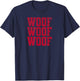 Funny Georgia Sayings Woof Design for fans of Georgia T-Shirt - T-Shirt | Navy