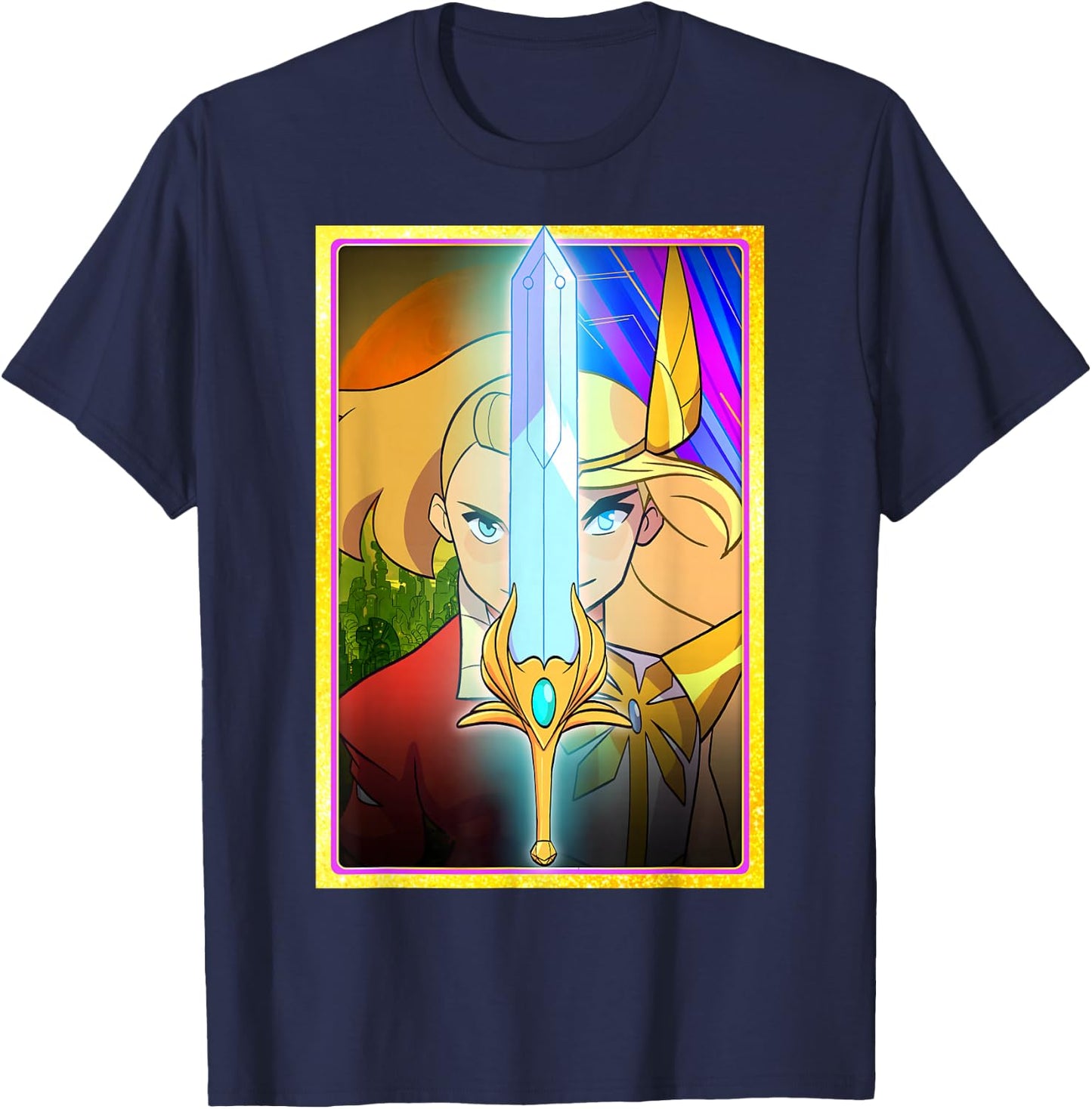 DreamWorks She-Ra Adora Character Split T-Shirt - T-Shirt | Navy