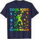 Cool Kids Climb Walls Extreme Sport Rock Climbing Bouldering T-Shirt - T-Shirt | Navy