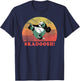 Kung Fu Panda Skadoosh! Retro Circle Portrait T-Shirt - T-Shirt | Navy