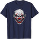 Evil Clown - Halloween Creature Horror Creepy Scary Costume T-Shirt - T-Shirt | Navy