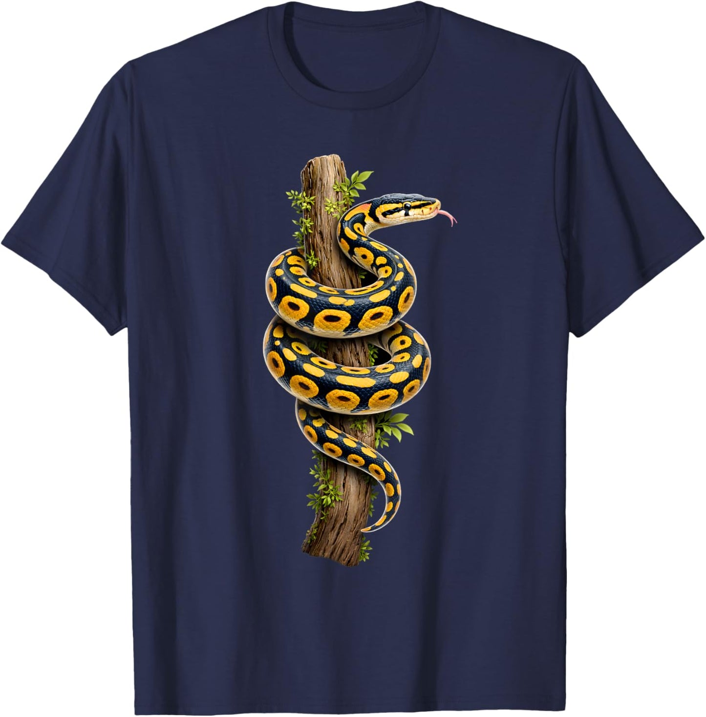 Ball Python Lover Reptile Keeper Snake Owner Enthusiast T-Shirt - T-Shirt | Navy