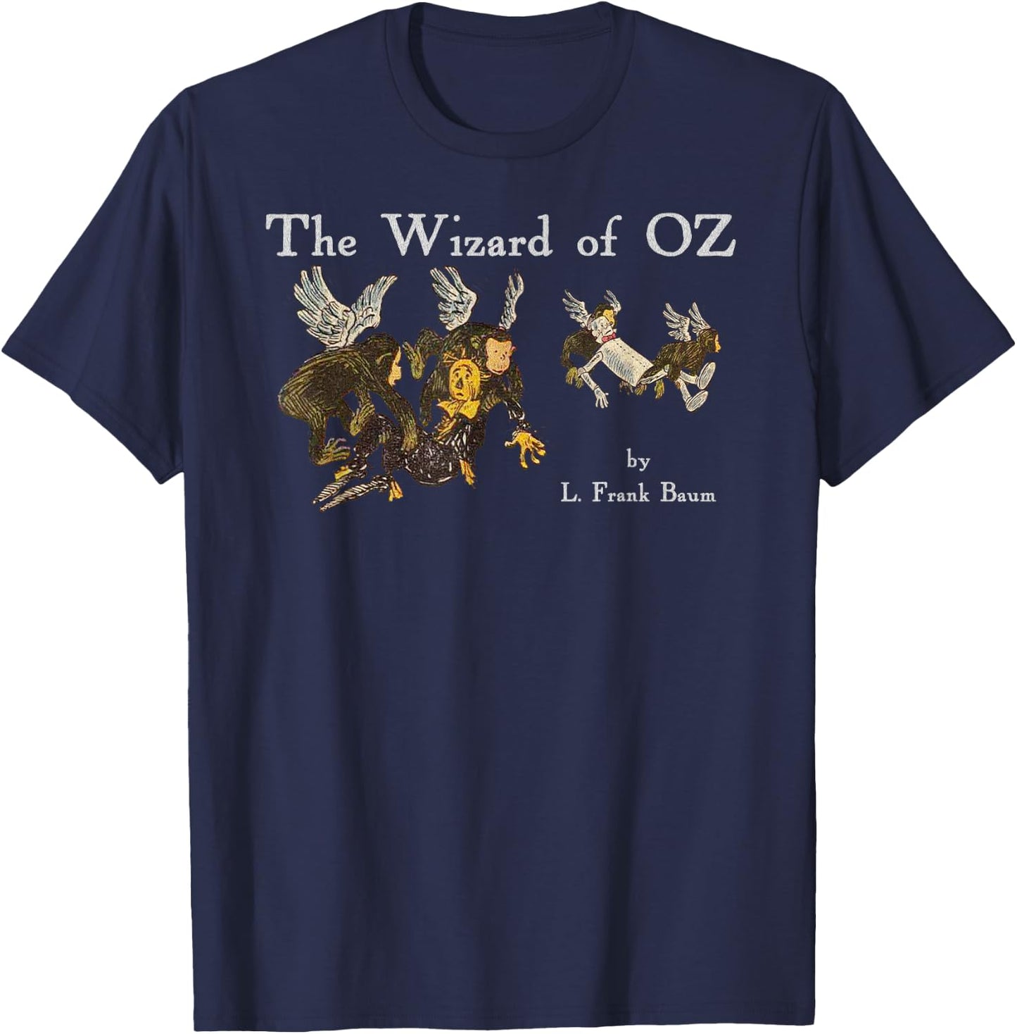 Oz Flying Monkeys Wizard of OZ Shirt-Scarecrow & Tin Man T-Shirt - T-Shirt | Navy