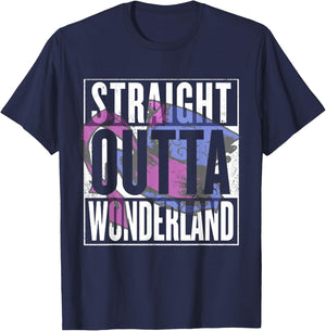 Straight Outta Wonderland Mad Hatter T-Shirt - T-Shirt | Navy