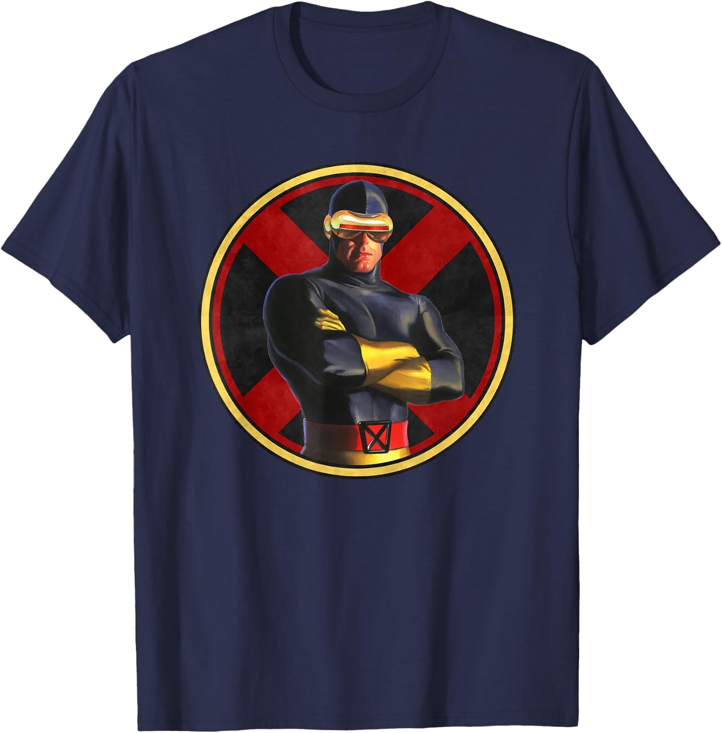 Marvel X-Men Cyclops The Timeless Collection Retro T-Shirt - T-Shirt | Navy
