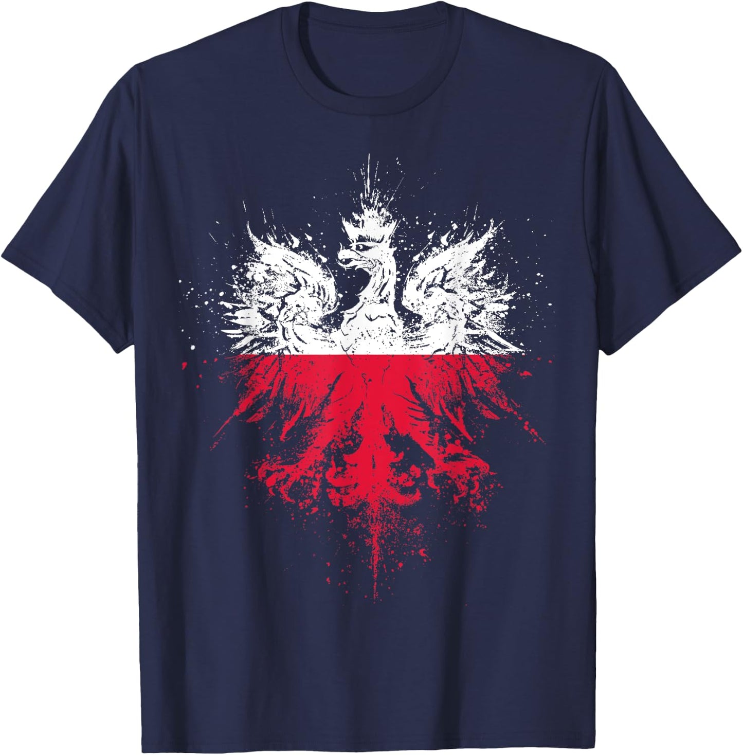 Polish Eagle | Polish Pride | Polish Flag | Polish T-Shirt - T-Shirt | Navy