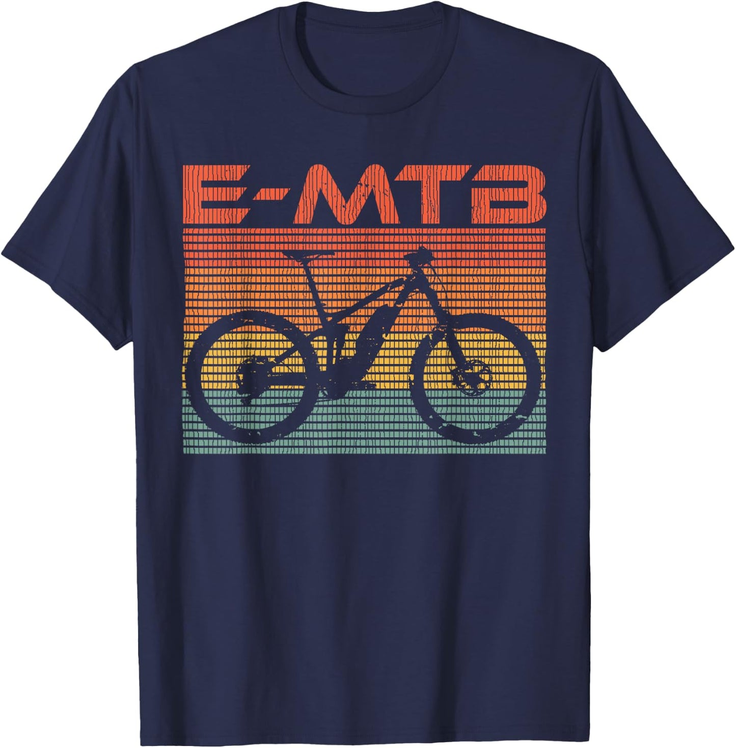 E-MTB eBike Pedelec E-Bike Mountainbike Present T-Shirt - T-Shirt | Navy