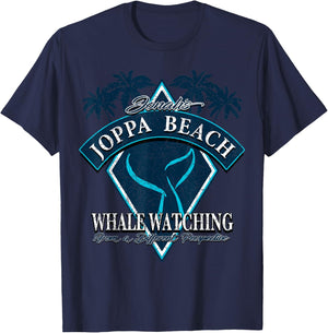 Jonahs Joppa Beach Whale Watching - The Book of Jonah Men Women T-Shirt - T-Shirt | Navy