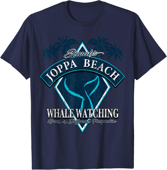 Jonahs Joppa Beach Whale Watching - The Book of Jonah Men Women T-Shirt - T-Shirt | Navy