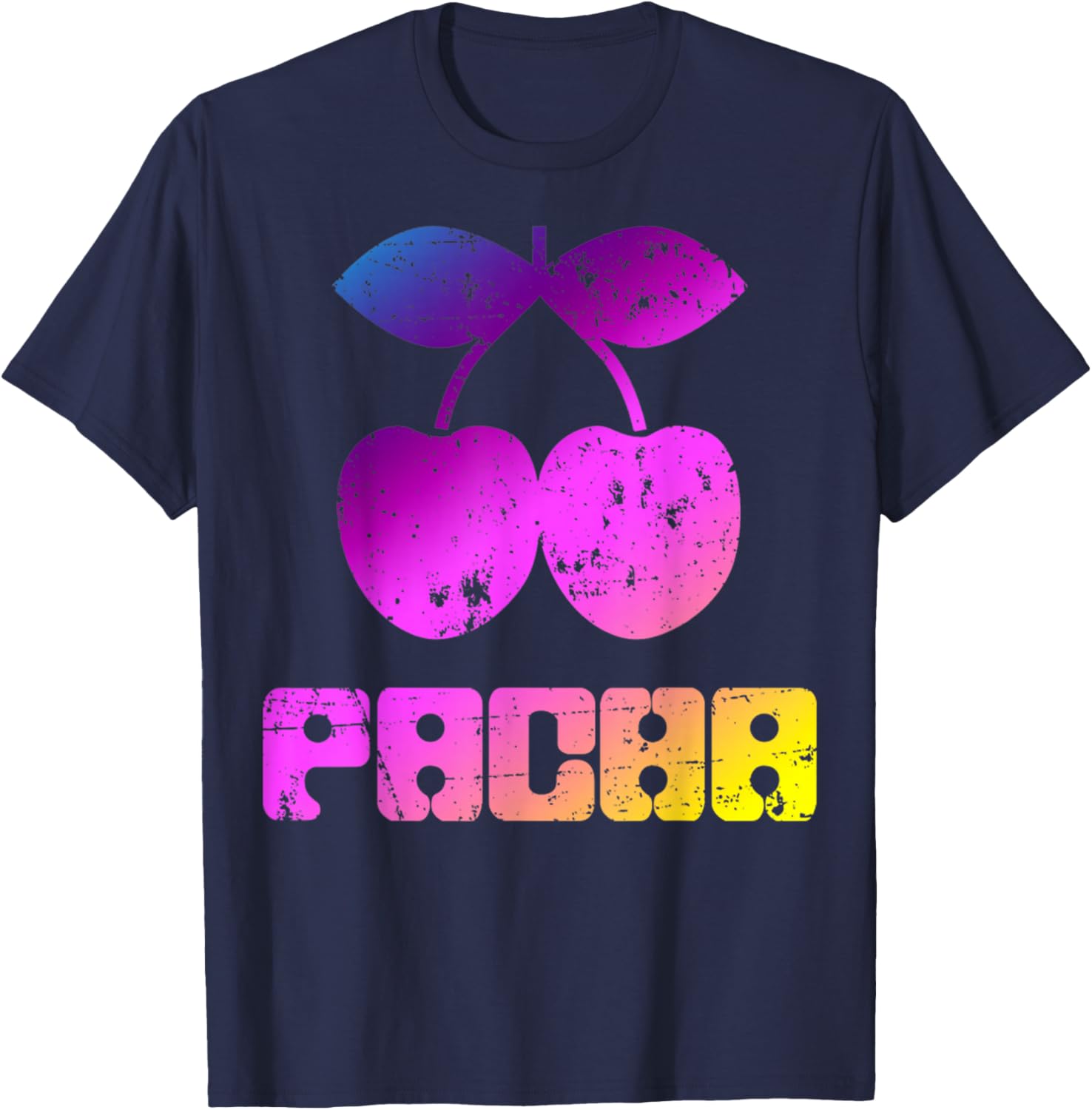 Pacha Ibiza Retro Summer Design Vintage Cool 1980's Style T-Shirt - T-Shirt | Navy