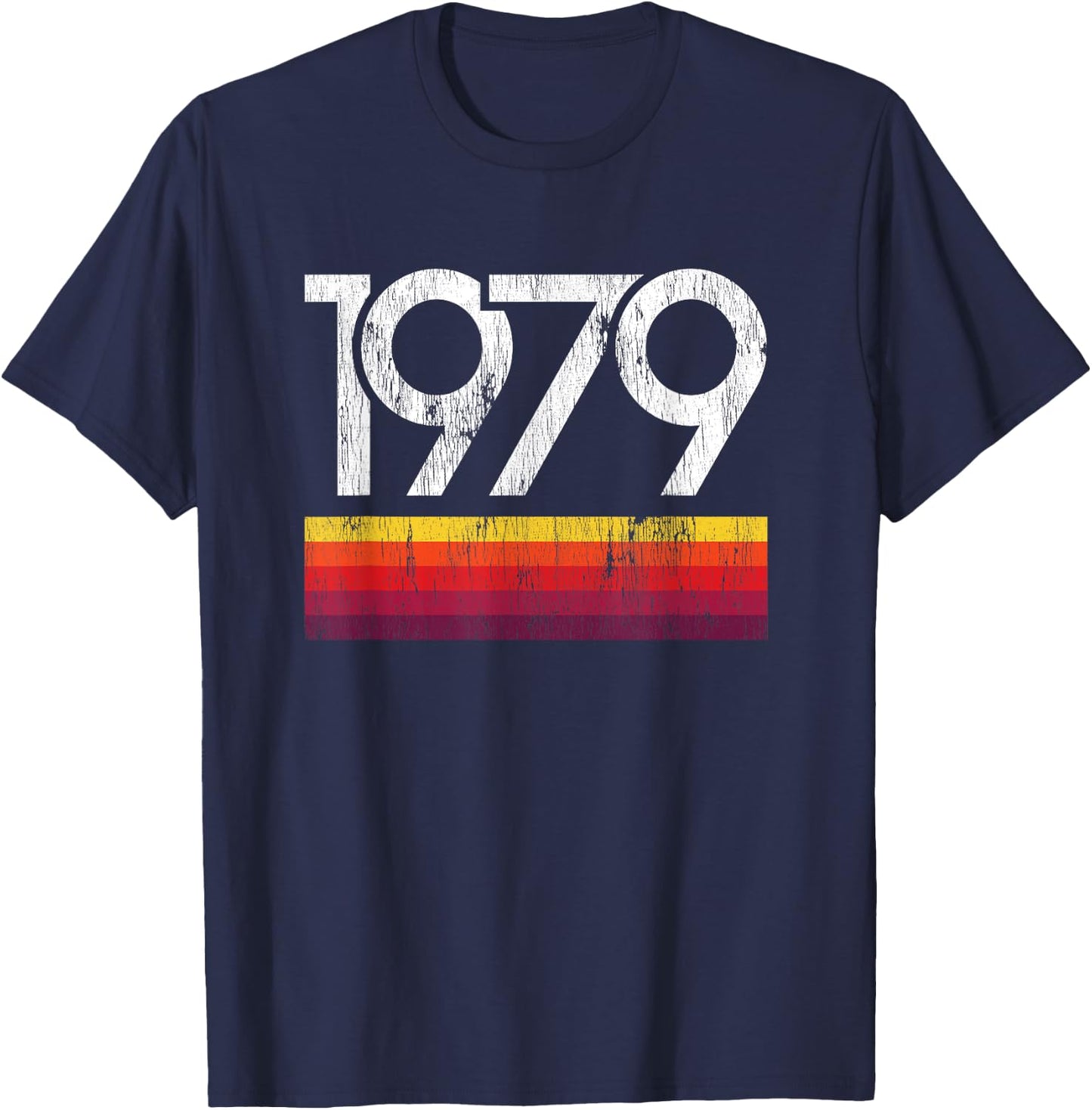 Retro Vintage 1979 Birthday T-Shirt - T-Shirt | Navy