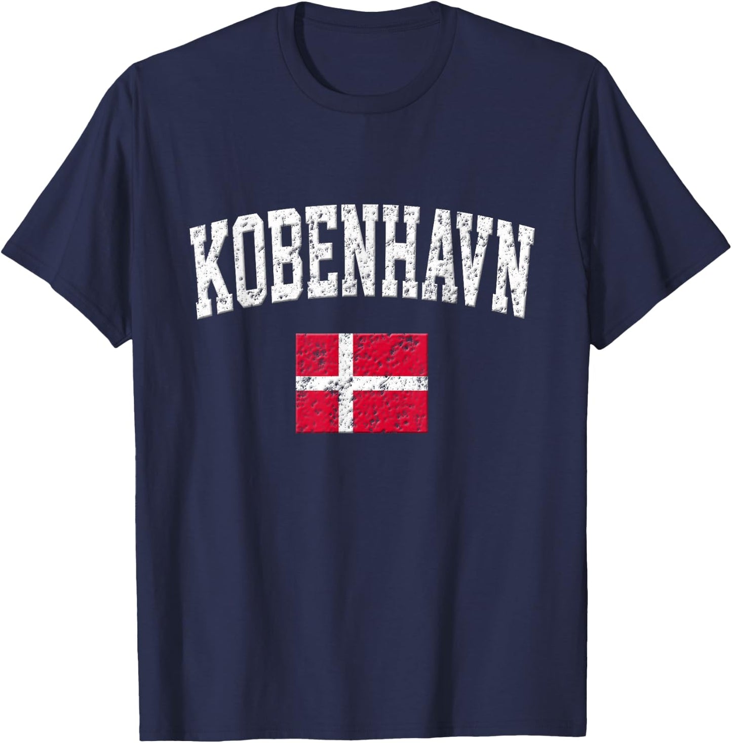Kobenhavn Shirt - Vintage Copenhagen Denmark Sports T-Shirt - T-Shirt | Navy
