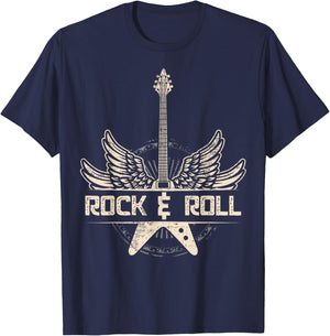 Classic Rock Gift Design For 80s Classic Rock Fans T-Shirt - T-Shirt | Navy