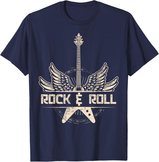 Classic Rock Gift Design For 80s Classic Rock Fans T-Shirt - T-Shirt | Navy