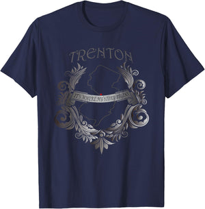 Trenton NJ New Jersey It's Where My Story Begins T-Shirt - T-Shirt | Navy