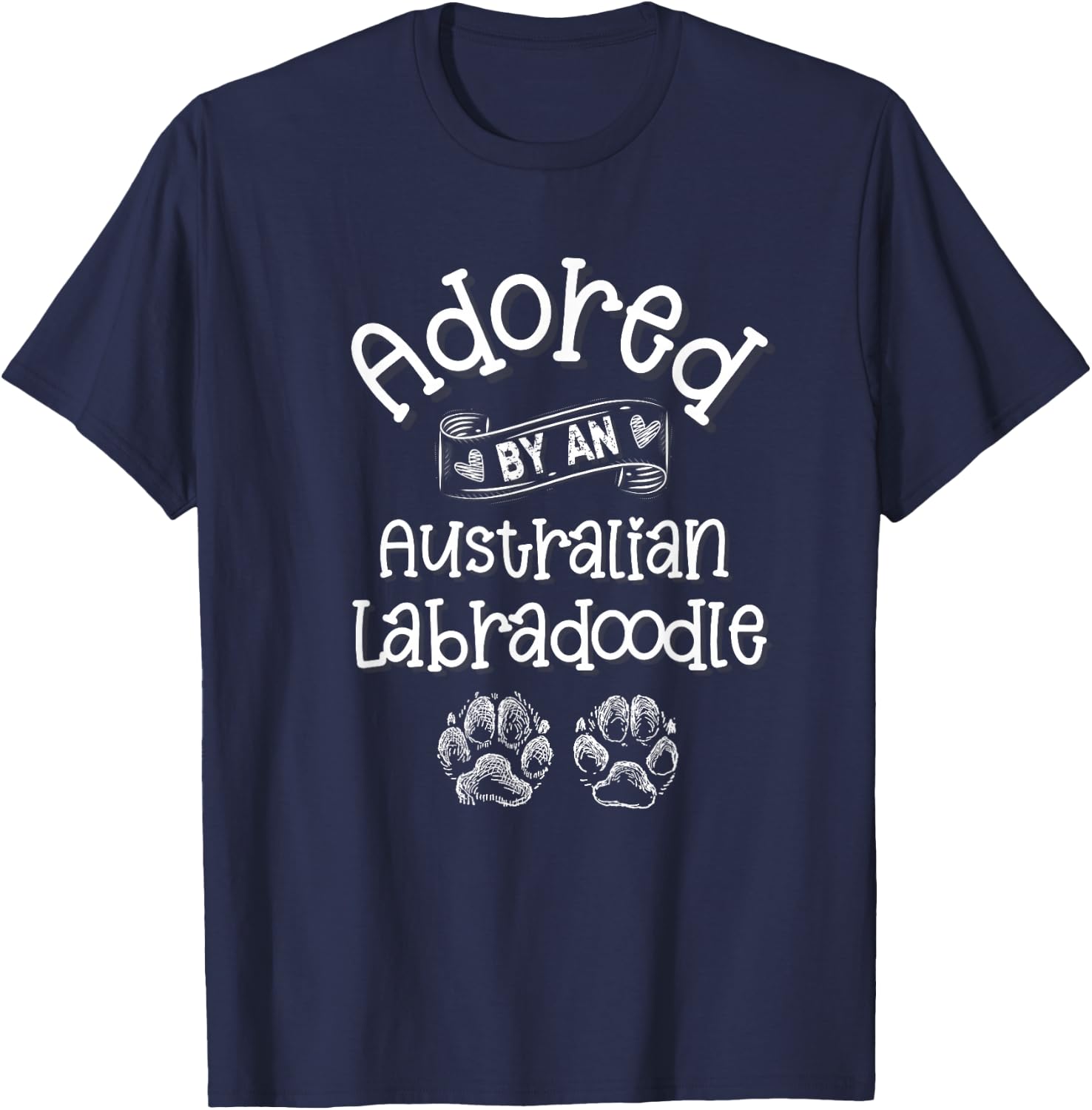 Australian Labradoodle Dog Lovers Gift T-Shirt - T-Shirt | Navy