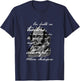 Shakespeare’s Quote in Handwriting Style Calligraphy Vintage T-Shirt - T-Shirt | Navy