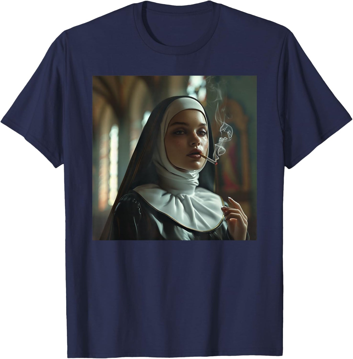 Beautiful rebellious nun, rebellious nun T-Shirt - T-Shirt | Navy