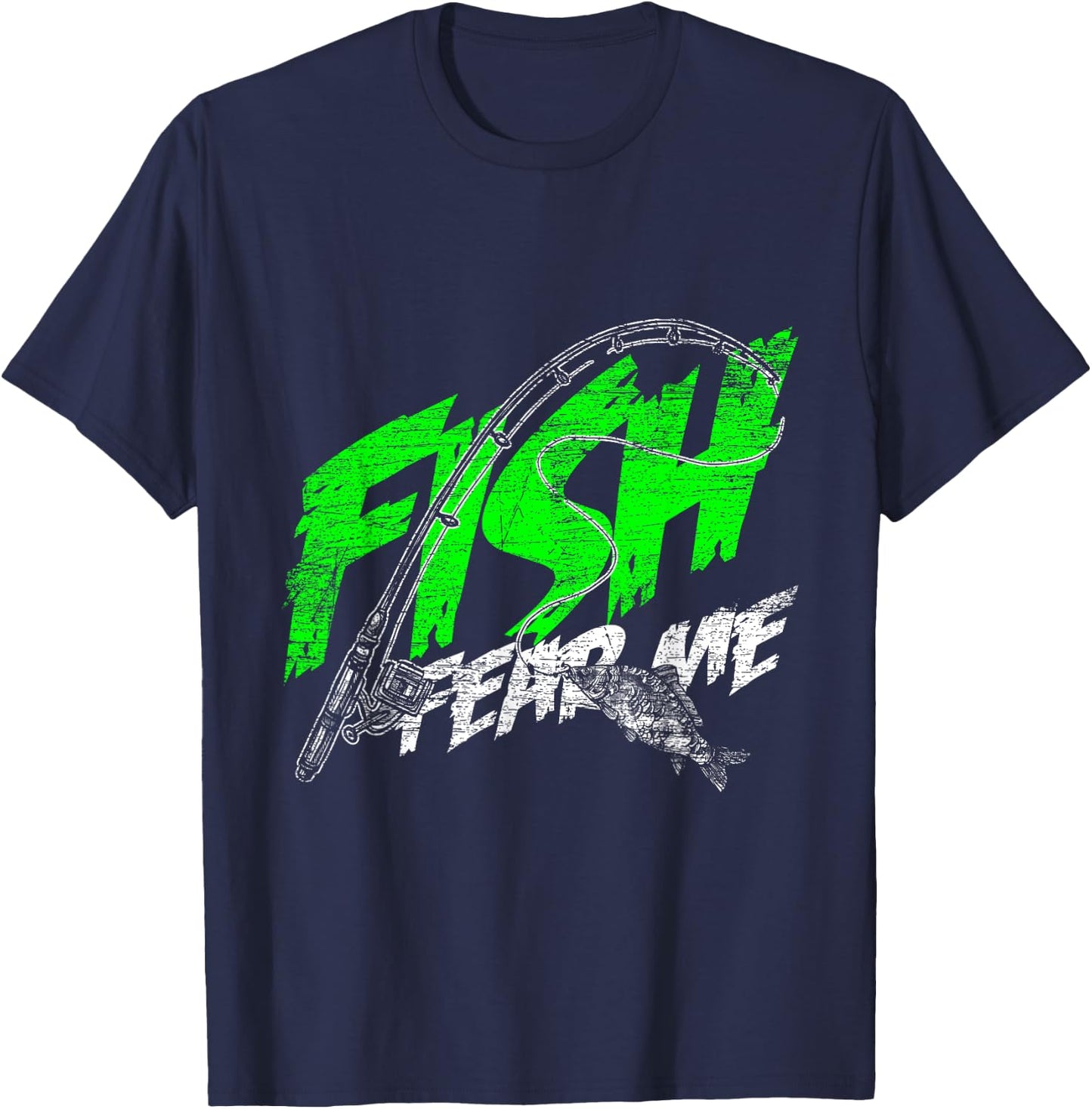 Fish Fear Me T-Shirt - T-Shirt | Navy