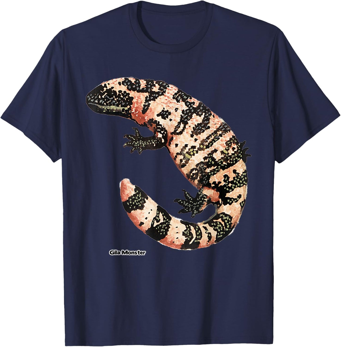 Lotta Shirts: Gila Monster Lizard Animal Reptile T-Shirt - T-Shirt | Navy