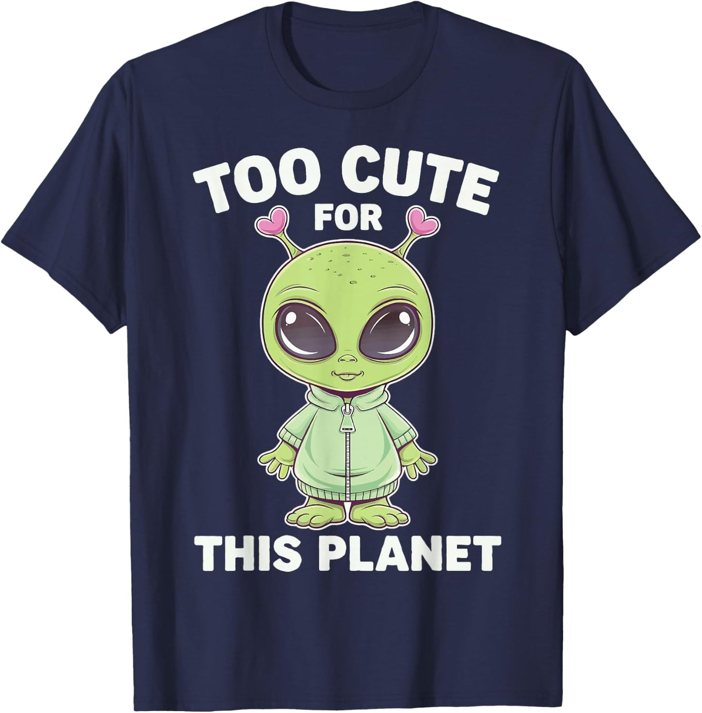 Too Cute For This Planet T-Shirt - T-Shirt | Navy