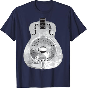 Dobro - Resonator Guitar T-Shirt - T-Shirt | Navy