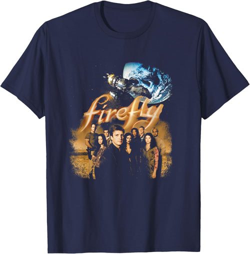 Firefly Iconic Group Shot Retro Vintage Big Chest Poster