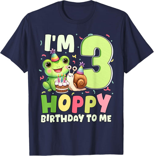 I'm 3 Hoppy Birthday To Me Funny Birthday Frog Themed Party