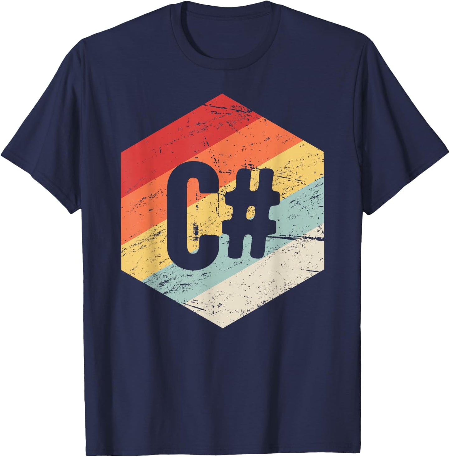 Retro C# T-Shirt - T-Shirt | Navy