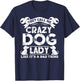 Crazy Dog Lady T shirts - They Call Me Crazy Dog Lady T-Shirt - T-Shirt | Navy
