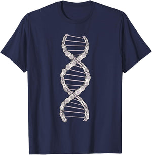 DNA Cycling Bicycle Chain Mountain Bike Road Lover T-Shirt - T-Shirt | Navy
