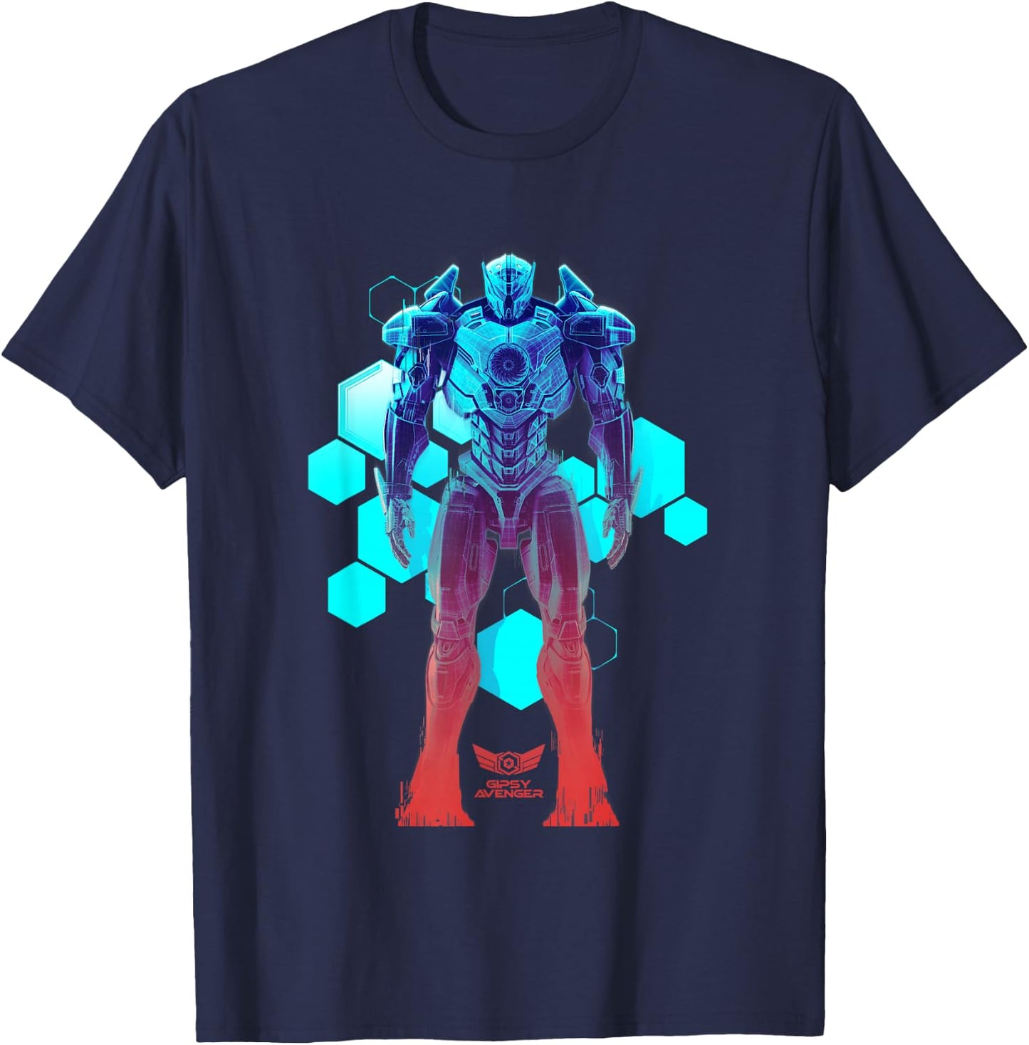 Gipsy Avenger Blueprint T-Shirt - T-Shirt | Navy