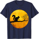Squirrel Animal Art Portrait Wildlife Forest Squirrel Lover T-Shirt - T-Shirt | Navy
