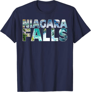 Niagara Falls Waterfall Souvenir Gift Men,Women New York T-Shirt - T-Shirt | Navy