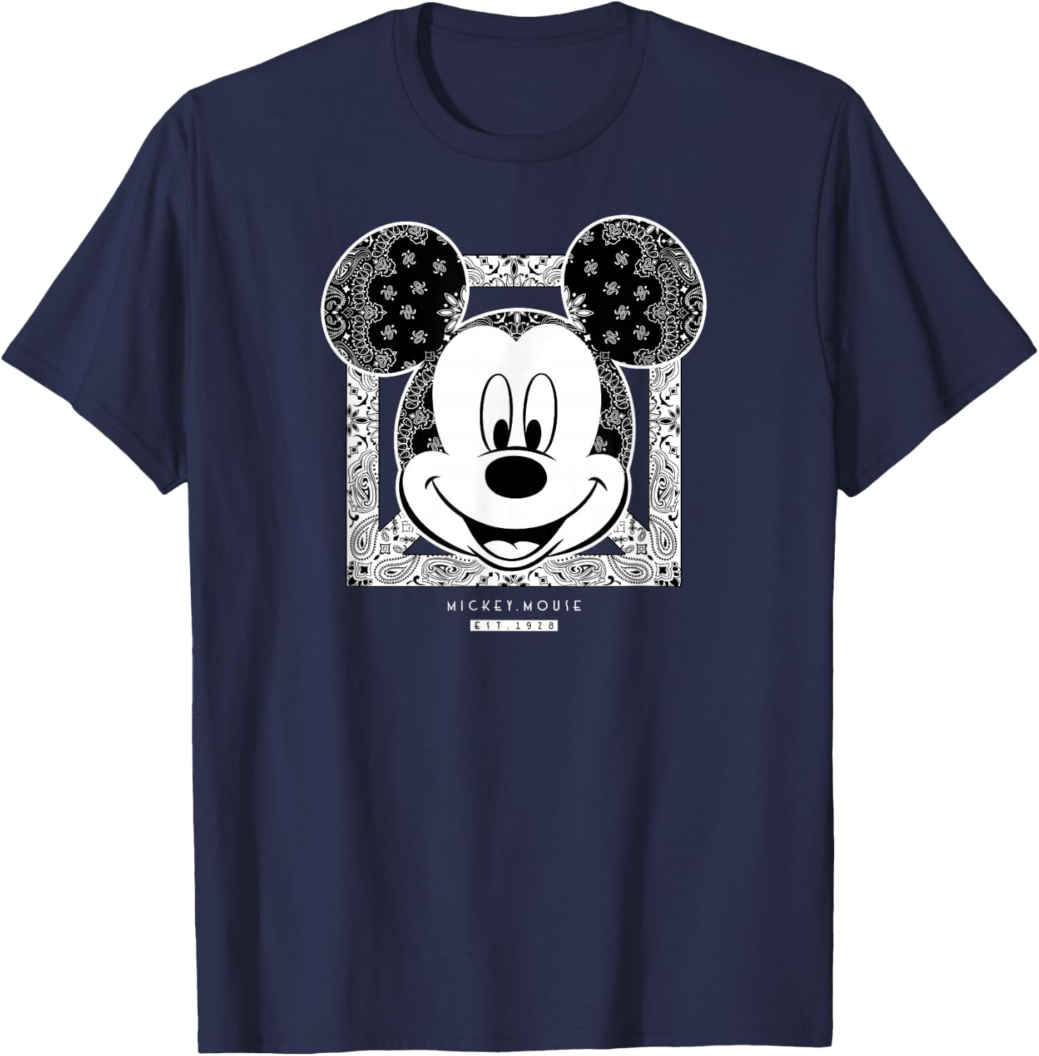 Disney Mickey Mouse Bandana Small T-Shirt - T-Shirt | Navy