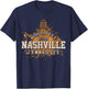 Nashville - Music City Tennessee Country Music Souvenir T-Shirt - T-Shirt | Navy