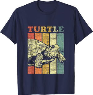 Retro Turtle T-Shirt - T-Shirt | Navy