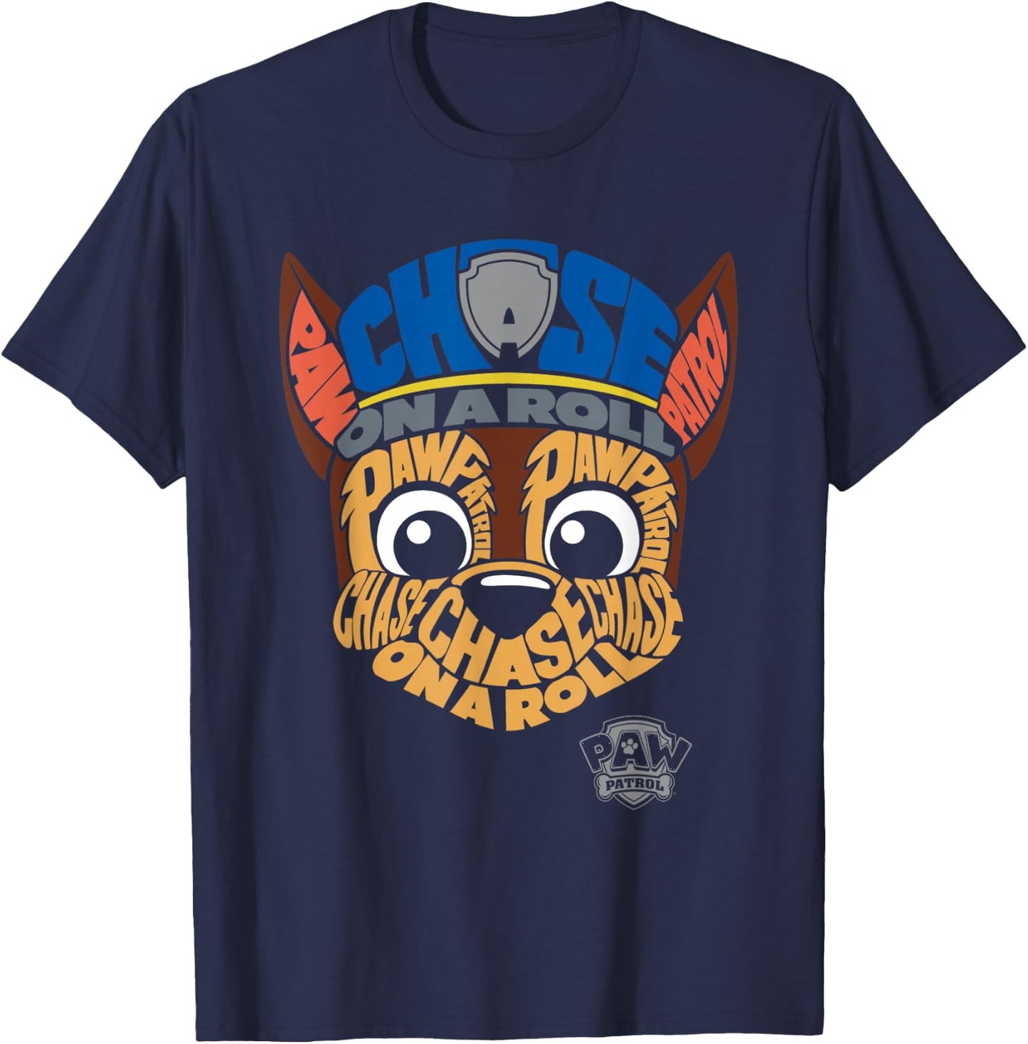 PAW Patrol Chase Face T-Shirt - T-Shirt | Navy