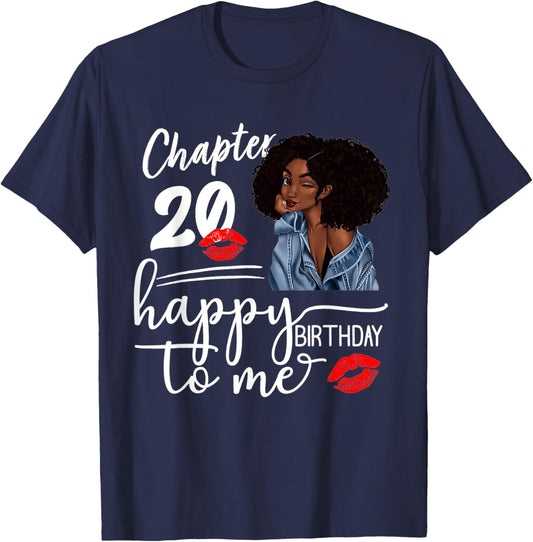 Chapter 20 Years Old 20th Happy Birthday to me 20 T-Shirt - T-Shirt | Navy