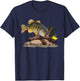 Largemouth Bass And Fishing Lure Fisherman T-Shirt - T-Shirt | Navy