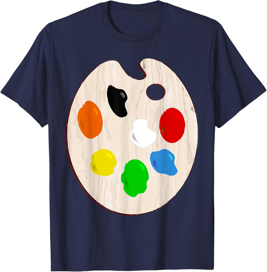 Painter Artist Paint Palette Costume Halloween T-Shirt - T-Shirt | Navy