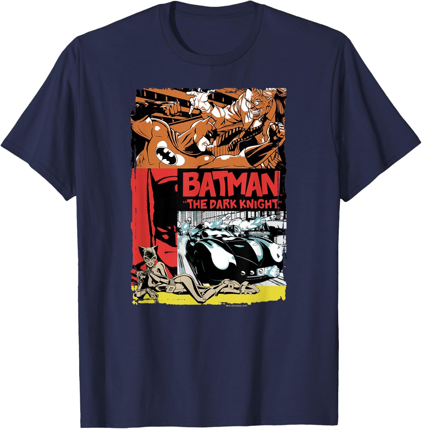 Batman Old Movie Poster T Shirt T-Shirt - T-Shirt | Navy
