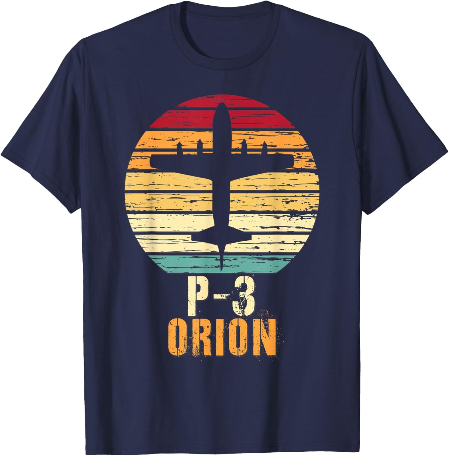 Vintage Lockheed P-3 Orion Aviation Shirt T-Shirt - T-Shirt | Navy